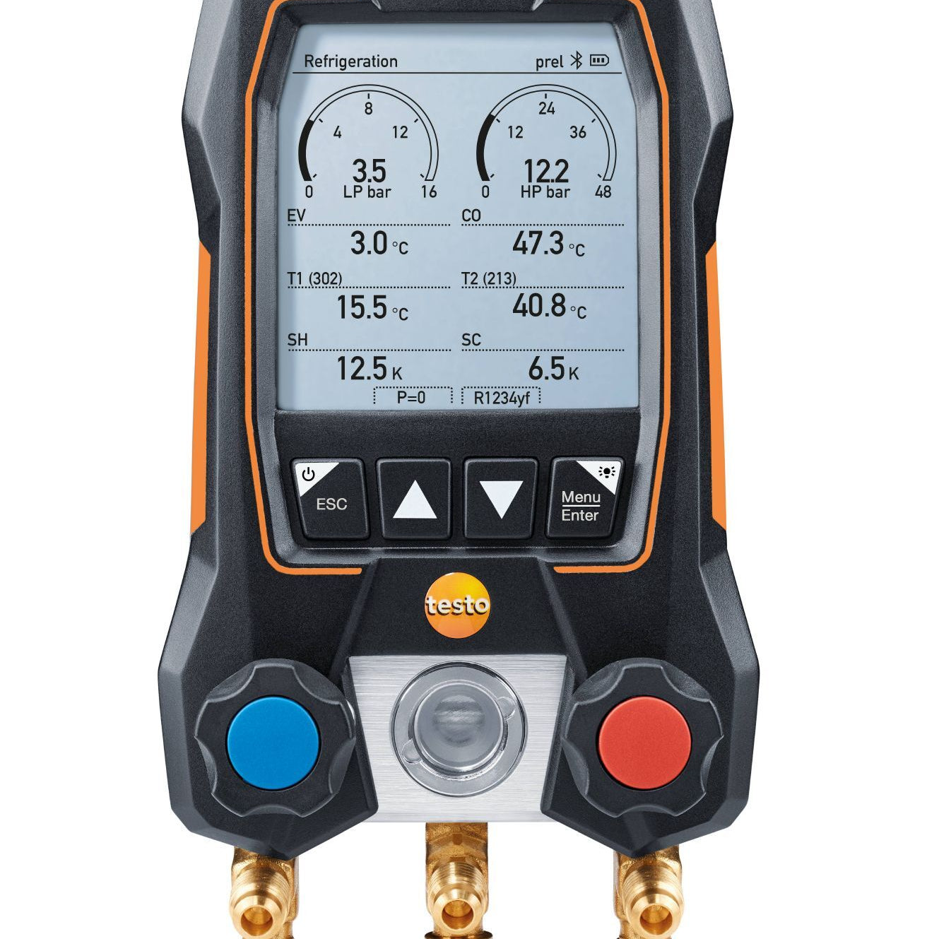 Testo 550s Smart Digital Manifold With Wireless Clamp Temperature Probes 0564 5502